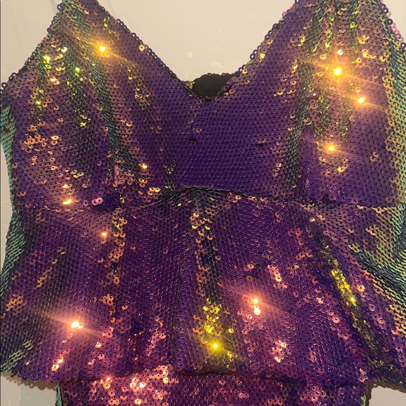 Zara Sequin holographic Dress - Picture 3 of 4